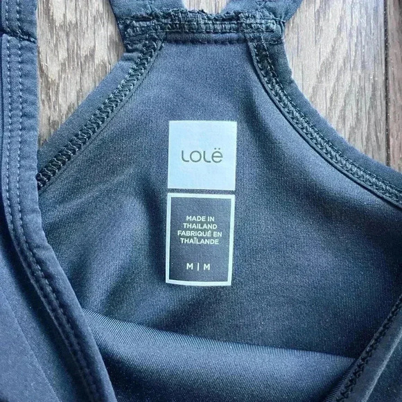 LOLË New Athletic Cycle Tennis Pickleball Dress Size M Black Gym Workout NWT - Picture 6 of 12